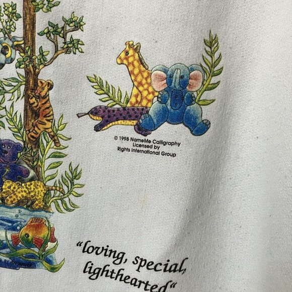 Vintage 1998 Beanie Collector Sweatshirt Womens L Beanie Babies 90s - Picture 6 of 11